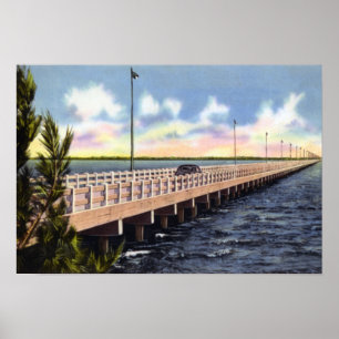 Poster Pont de Tampa la Floride Gandy