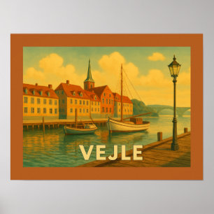 Poster Pont de Vejle Danemark