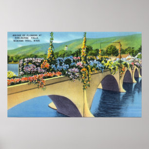 Poster Pont des fleurs de Shelburne Falls