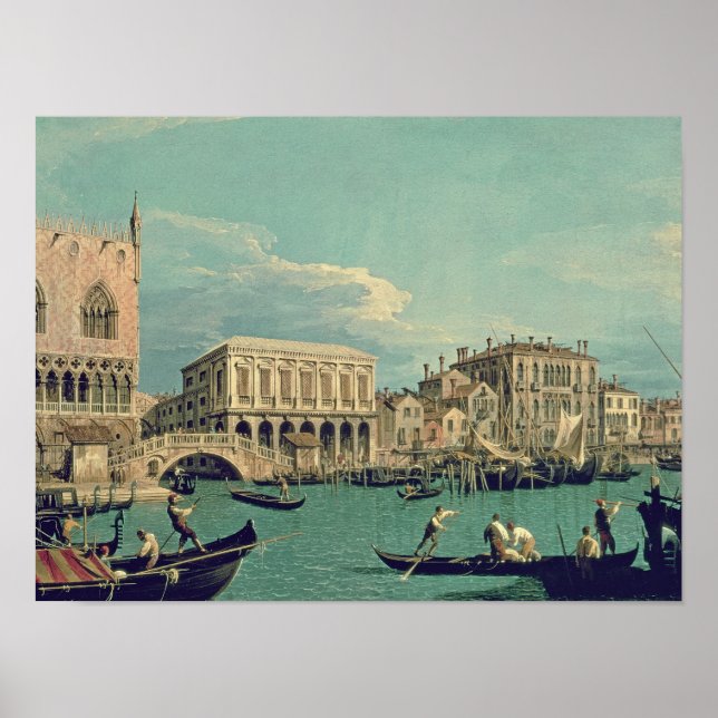 Poster Pont des Soupirs, Venise c.1740 (Devant)