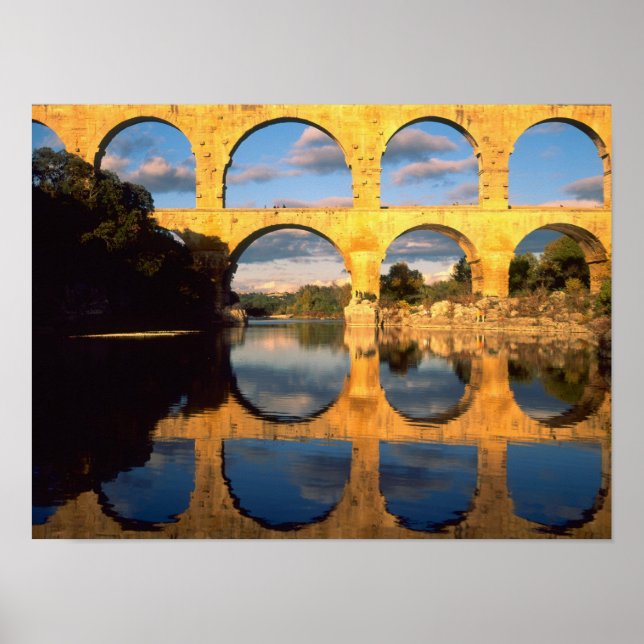 Poster Pont du Gard, Gardon, Gard, Languedoc, (Devant)