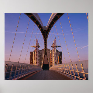 Poster Pont du Millénaire, Lowry Center, Salford
