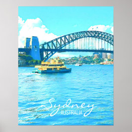 Poster Pont du port de Sydney Ferry