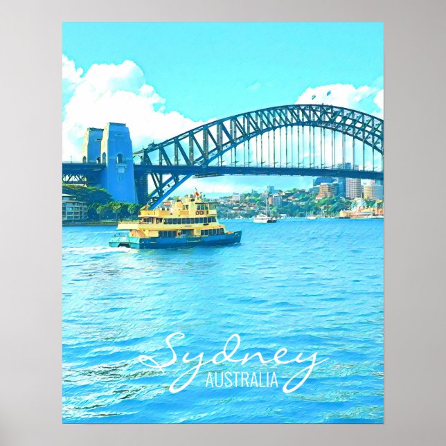 Poster Pont du port de Sydney Ferry (Devant)