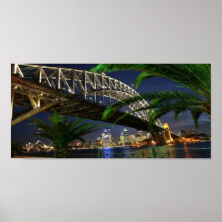 Poster Pont du port de Sydney la nuit