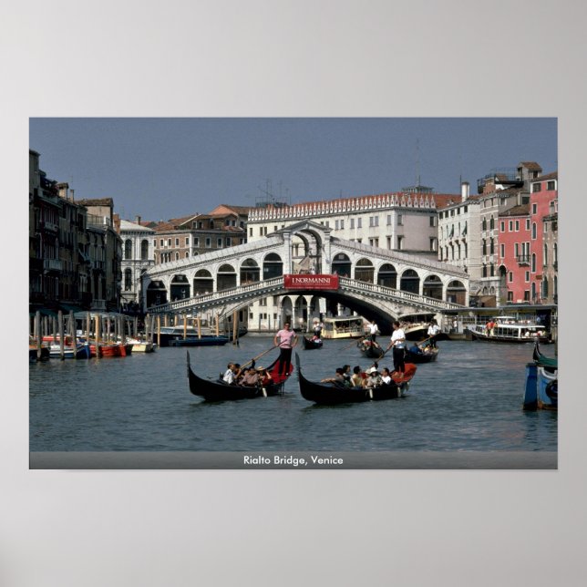 Poster Pont du Rialto, Venise (Devant)