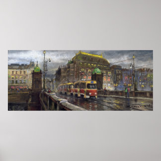 Poster Pont du Tram de Prague Théâtre National de Legii