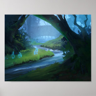 Poster Pont en arc-en-ciel