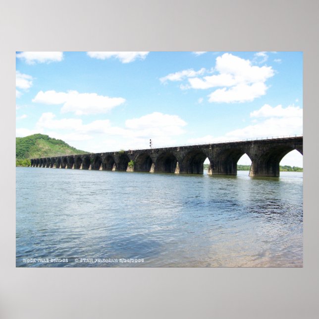Poster Pont ferroviaire Rockville Stone Masonry Arch (Devant)