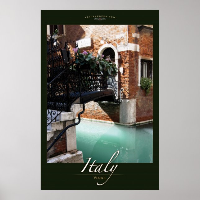 Poster Pont floral (Devant)