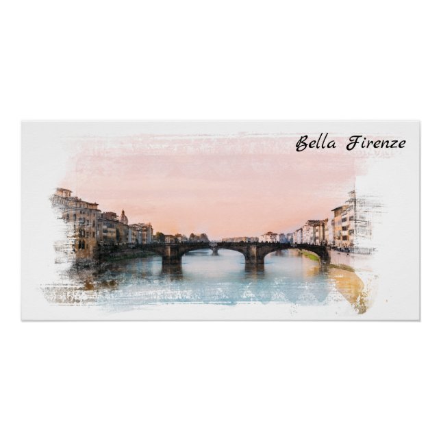 Poster ** Pont Florence Italie AP12 Italie (Devant)