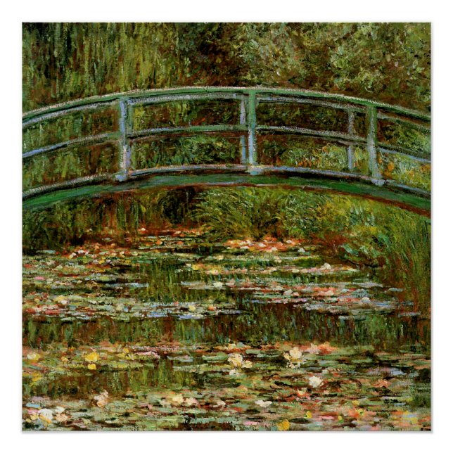 Poster Pont français de Monet Giverney (Devant)
