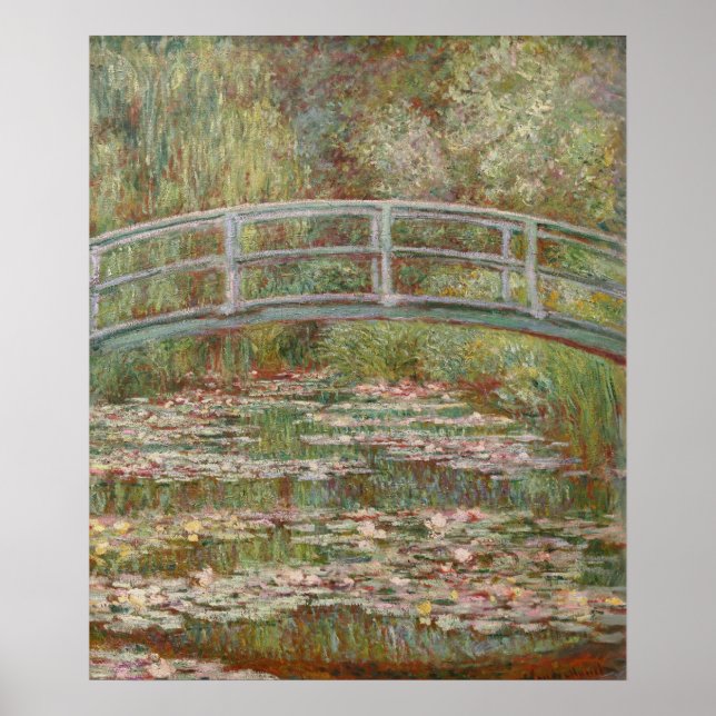 Poster Pont français de Monet Giverney (Devant)