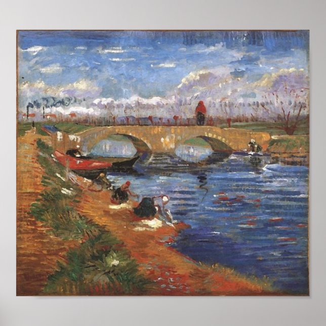 Poster Pont Gleize, Vigueirat Canal Van Gogh Art (Devant)