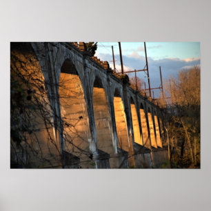 Poster Pont illuminé par l'affiche Sunlight