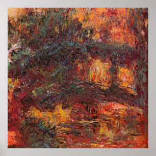 Poster Pont japonais - Claude Monet - c1920