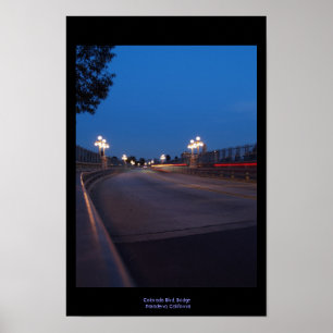 Poster Pont la nuit