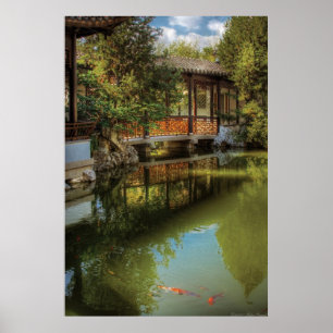 Poster Pont - Le Jardin chinois