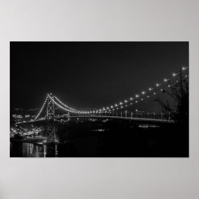 Poster Pont Lions Gate Mono (Devant)
