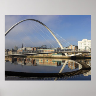 Poster Pont Millennium, Gateshead, Royaume-Uni