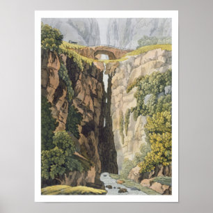 Poster Pont naturel, d'Icononzo de Valle (litho de