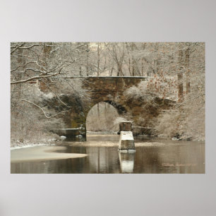 Poster Pont nulle part sur toile