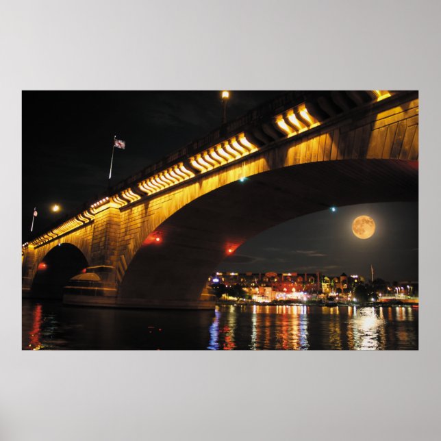Poster Pont Pleine lune London (Devant)