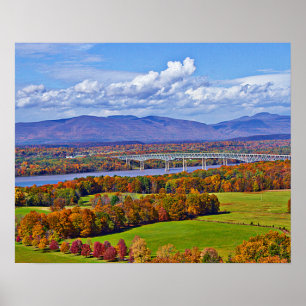 Poster Pont Rhinecliff à l'automne