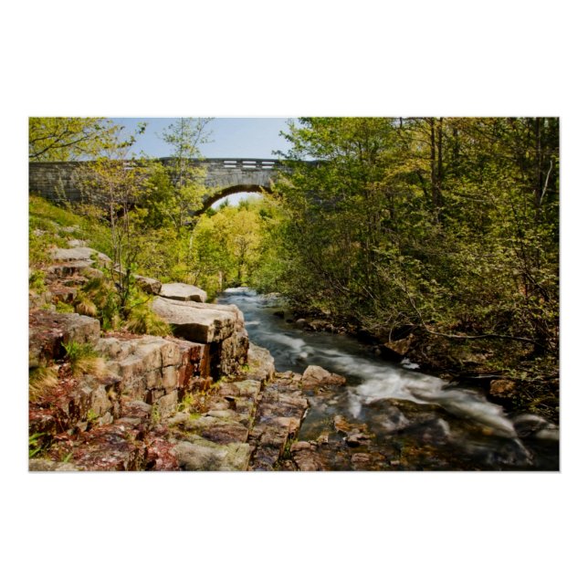 Poster Pont sur la rivière (Devant)