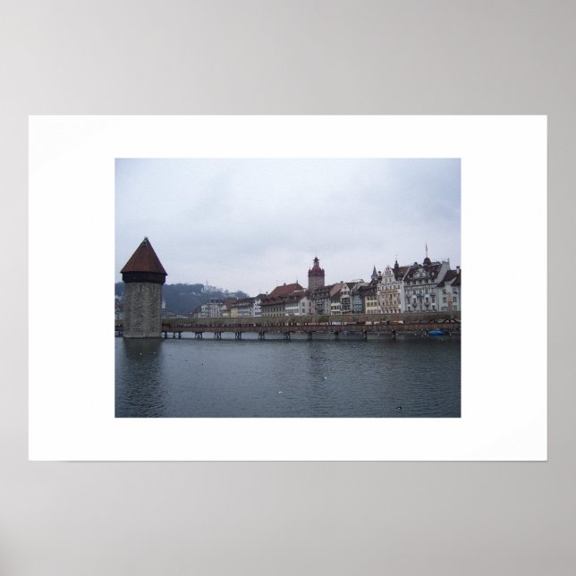Poster Pont sur l'eau (Devant)