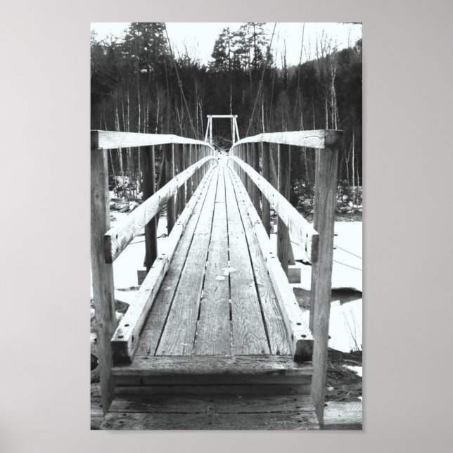 Poster Pont vers la nature sauvage du Grand Golfe (Devant)