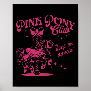 Poster Pony Et Talon Aime Filles Roses Clubs Cowgirl
