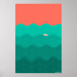Poster Ponyo inspiré