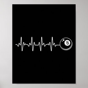 Poster Pool Art Pour Hommes Femmes Billard Lover 8 Ll Poo