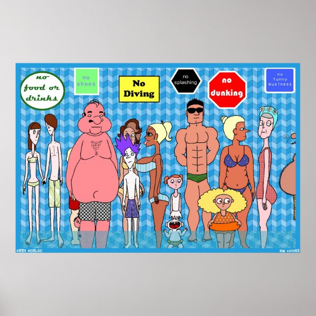 Poster Pool People (Devant)