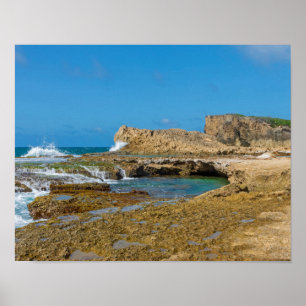Poster Pools à marée et rochers de Punta Las Tunas
