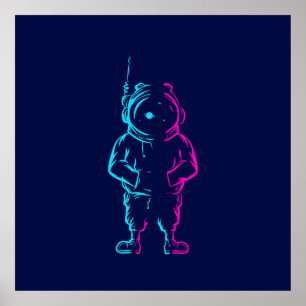 Poster pop art Abstrait