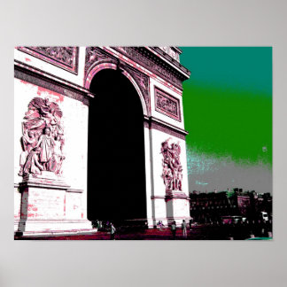 Poster Pop Art Arc de Triomphe
