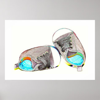 Poster Pop Art Baby Chaussures