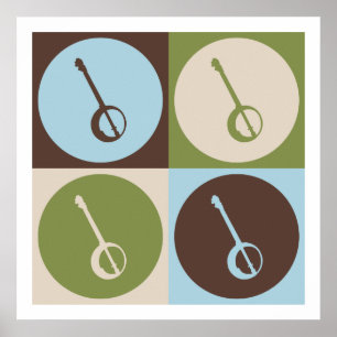 Poster Pop Art Banjo