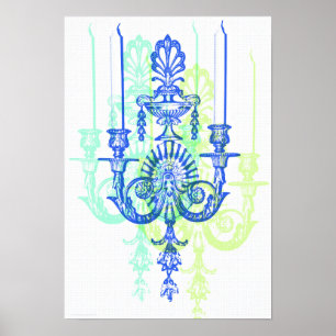 Poster Pop Art Bougie Sconce Art Photographie Imprimer