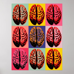 Poster Pop Art Cerveau