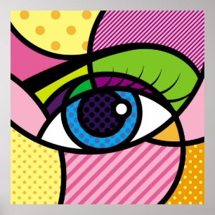 Poster POP ART Eyes Illustration.art,pop,eye,graphic desi