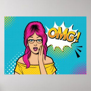 Poster Pop art féminin
