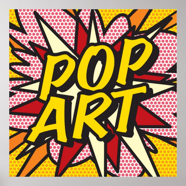 Poster POP ART Fun Retro Comédie Livre Pop Art (Devant)