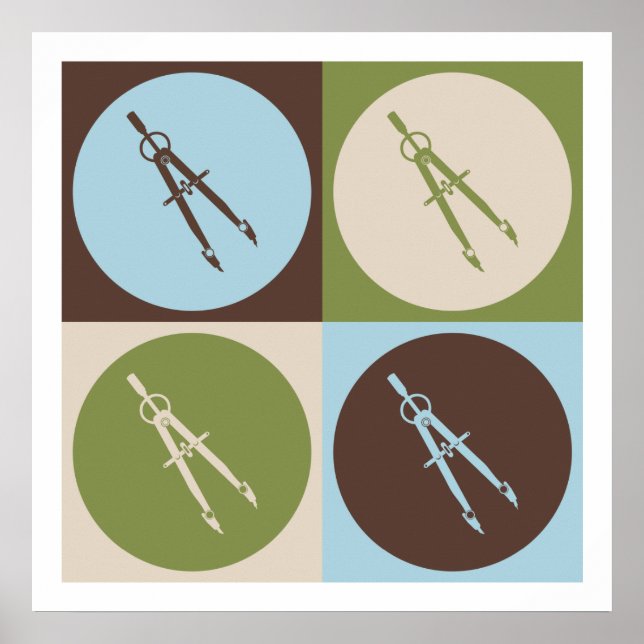 Poster Pop Art, génie civil (Devant)