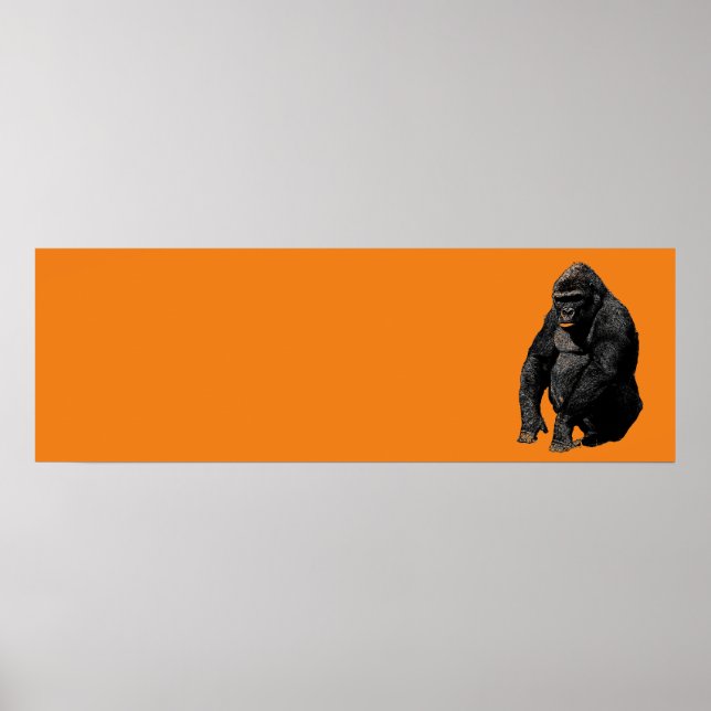 Poster Pop Art Gorilla (Devant)