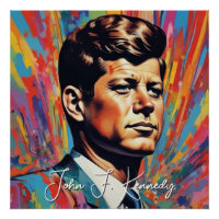 Pop Art Jack JFK John F. Kennedy