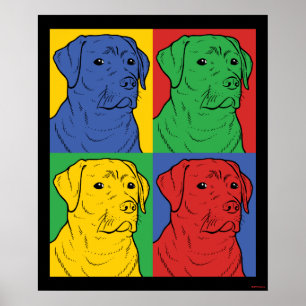 Poster Pop Art Labrador Retriever