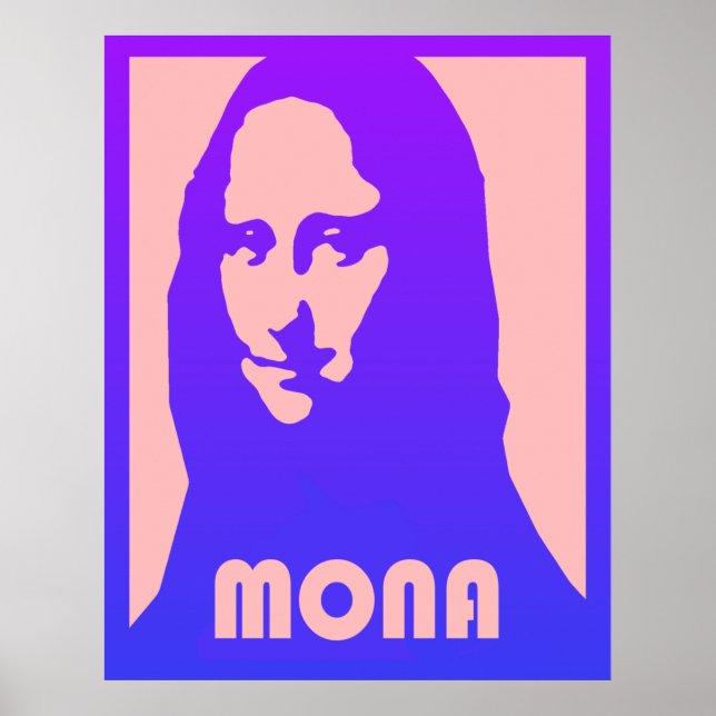 Poster Pop Art Mona Lisa (Devant)